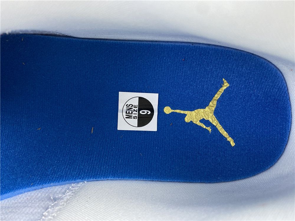 Air Jordan 1 Mid Sail Red Blue Gold